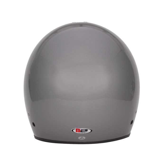 B2 VISION EV Helmet SA2020 - Silver - Back - Fast Racer