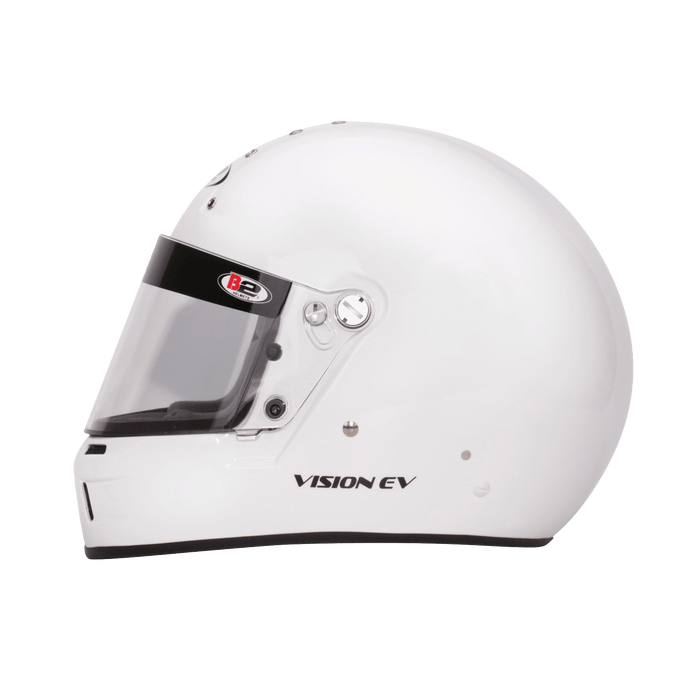 B2 VISION EV Helmet SA2020 - White - Left View - Fast Racer
