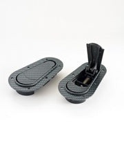 AeroCatch 125 - 3000 Carbon Fiber look Non - Locking Hood Pins - FAST RACER