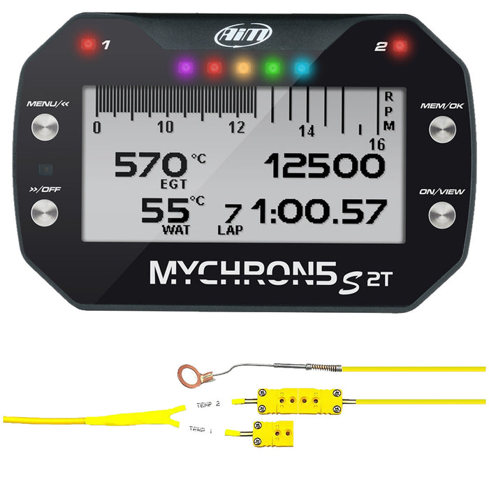 AIM MyChron5 S 2T Dash Logger / Kart Lap Timer With GPS