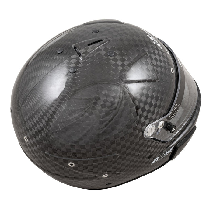 Zamp RZ-88C FIA 8860-2018  Advanced Carbon Super Helmet - Closed Cockpit Helmet - Dirt helmet - Gloss Carbon - Rear - Fast Racer 