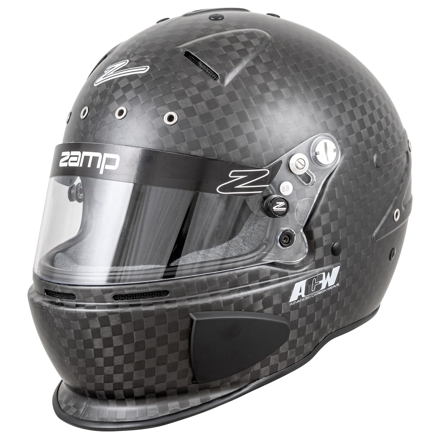 Zamp RZ-88O FIA 8860-2018 Advanced Carbon Open Wheel Racing Helmet ...