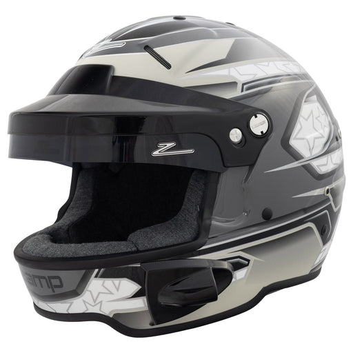 Zamp RL-70E Switch Graphic - FIA 8859-2015 & Snell SA-2020 Helmet - Black/Grey/Light Grey - Front - Fast Racer 