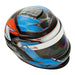 Zamp RZ-42Y Youth Snell - CMR2016 Helmet - Orange/Blue - Youth Helmets - Top - Fast Racer