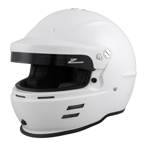 Zamp RZ-60V Visor Aramid SNELL SA2020 Racing Helmet - White - Front - Fast Racer