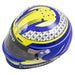 Zamp RZ-62 Aramid SNELL SA2020 Racing Helmet - Blue/Green - Top - Fast Racer