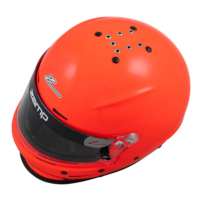 Zamp RZ-62 Aramid Solid SNELL SA2020 Racing Helmet - FXo Orange - Top - Fast Racer