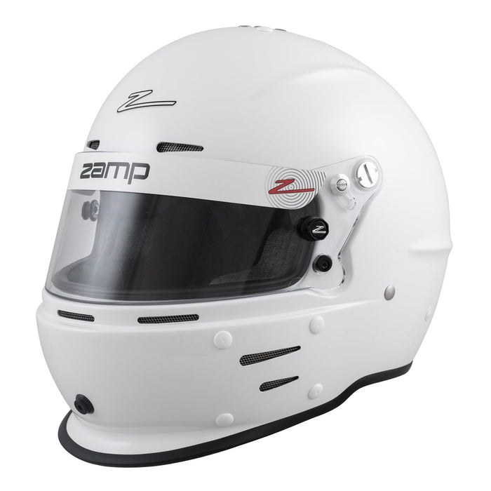 Zamp RZ-62 Aramid Solid SNELL SA2020 Racing Helmet - White - Front - Fast Racer