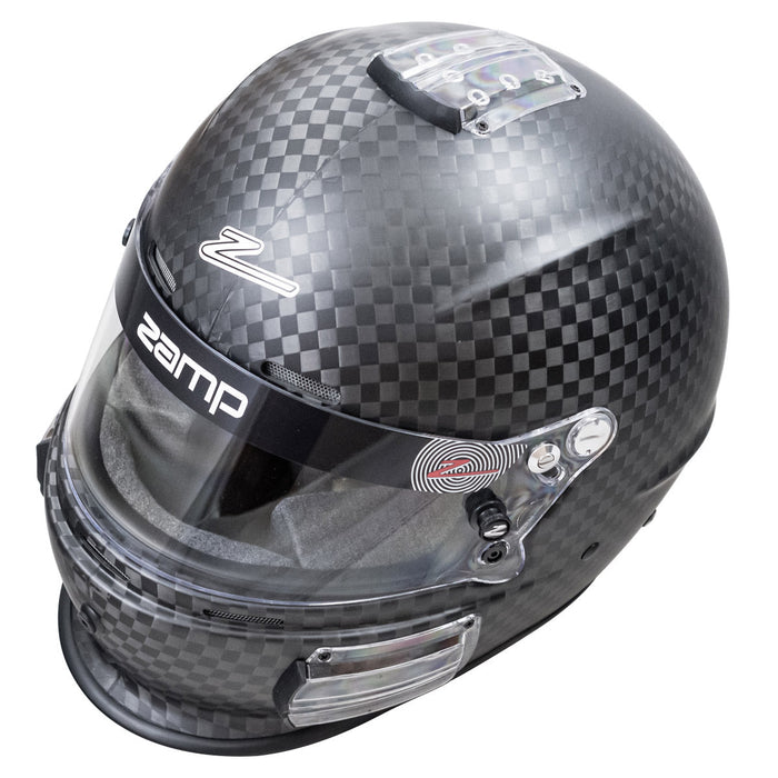 Zamp RZ-64C - SNELL SA2020 Racing Carbon Helmet - Matte Carbon - Top - Fast Racer