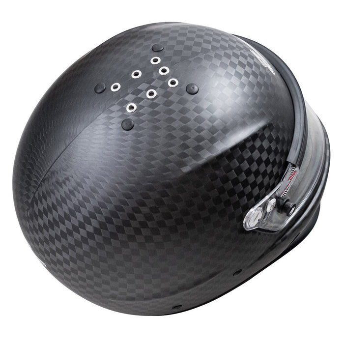 Zamp RZ-65D  Carbon SNELL SA2020 Racing Helmet - Matte Carbon - Rear - Fast Racer 