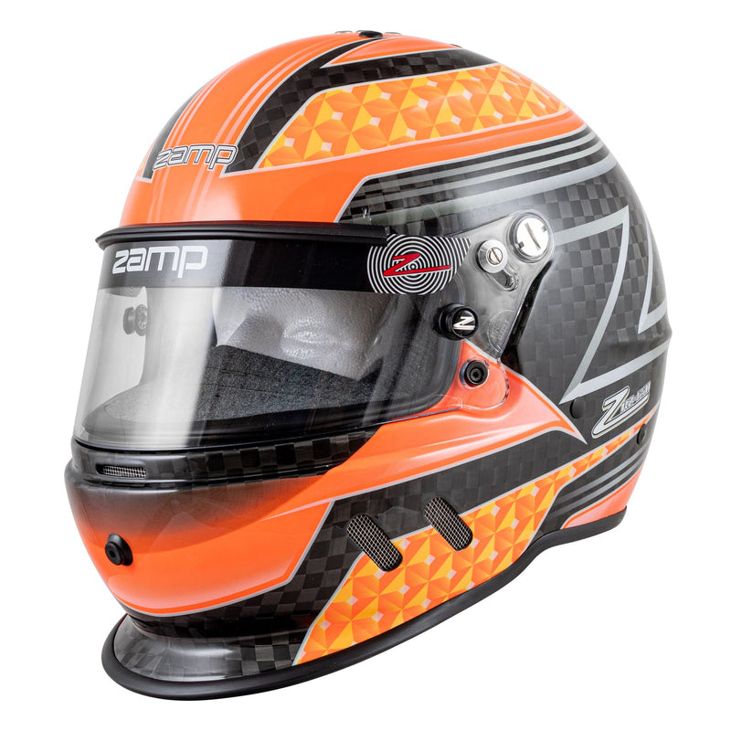 Zamp RZ - 65D Graphic Carbon Snell SA2020 Premium Dirt Helmet - FAST RACER