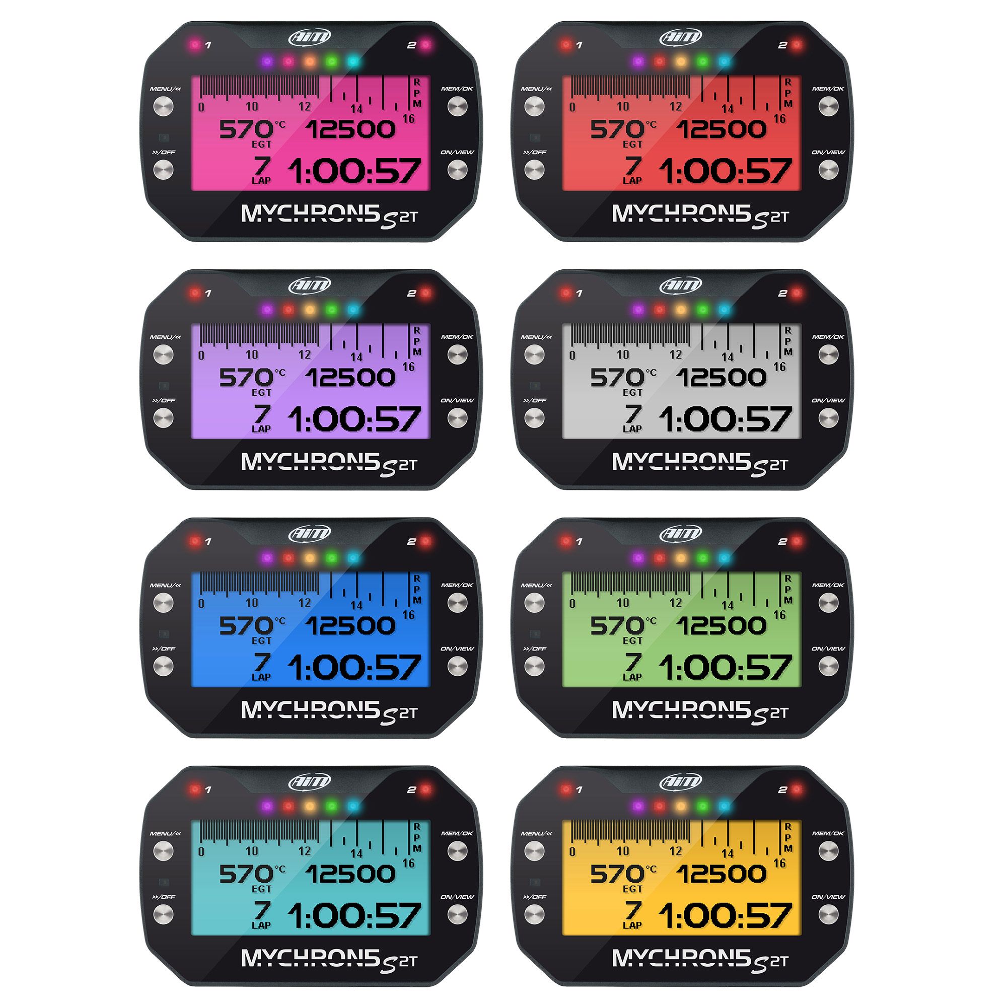 AIM MyChron5 S 2T Dash Logger / Kart Lap Timer With GPS — FAST RACER