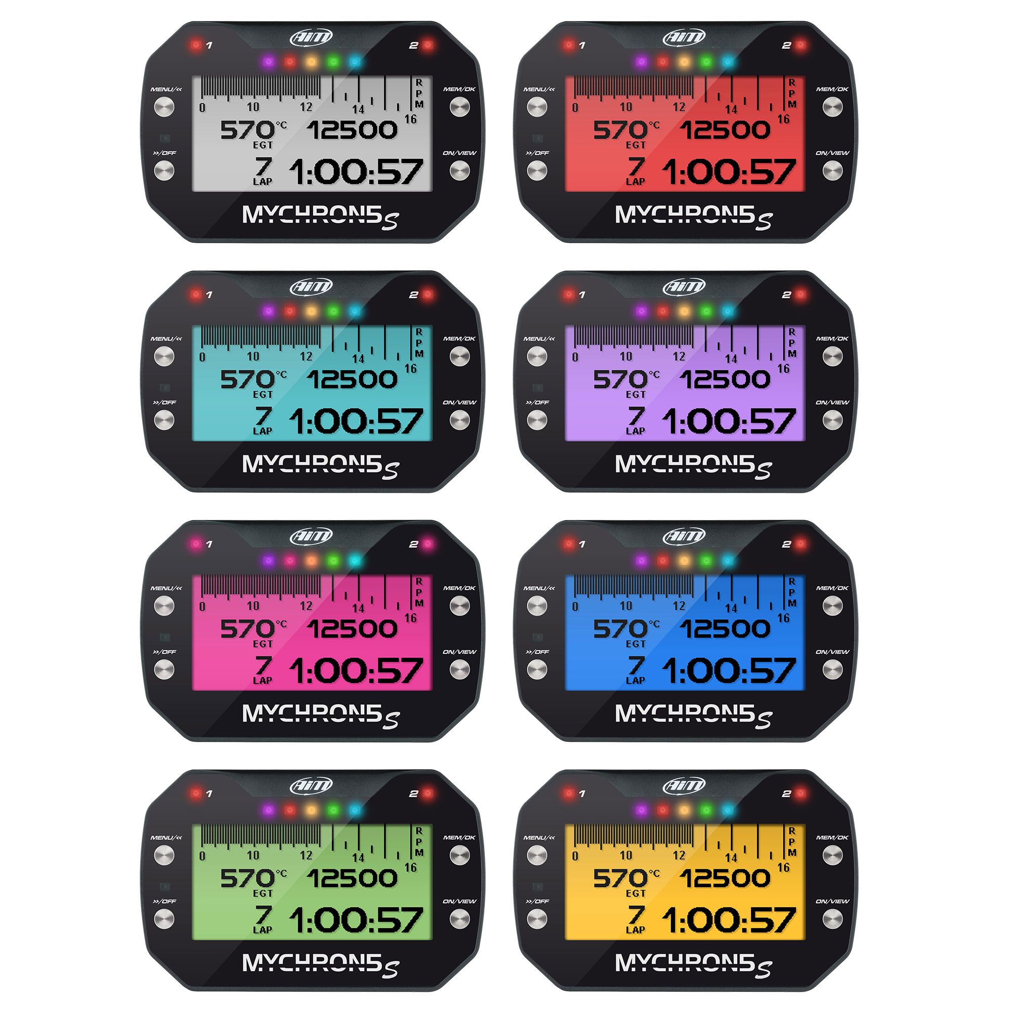 AIM MyChron5 S Dash Logger / Kart Lap Timer With GPS — FAST RACER