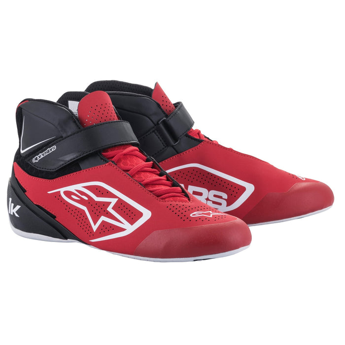 Alpinestars Tech-1 K V2 Karting Shoes - Red/Black/White - Pair - Fast Racer
