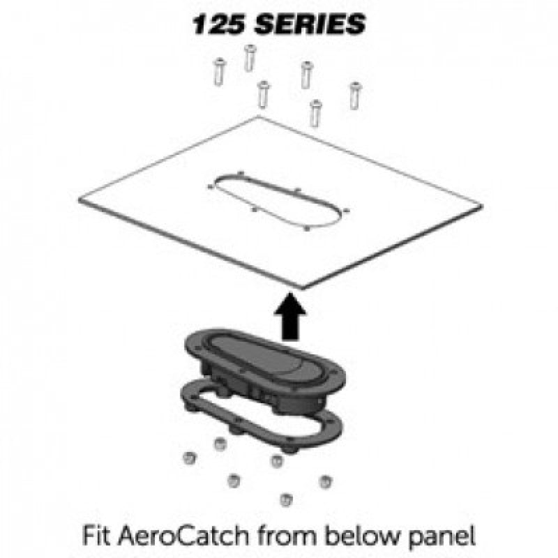 AeroCatch 125 - 3100 Carbon Fiber Look Locking Hood Pins - FAST RACER