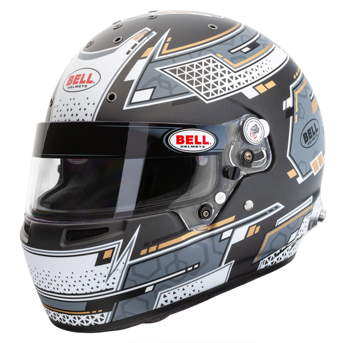 Bell RS7 Stamina - SA2020 Helmet - FIA Helmet - F1 Helmet - Stamina Grey - Front View - Fast Racer