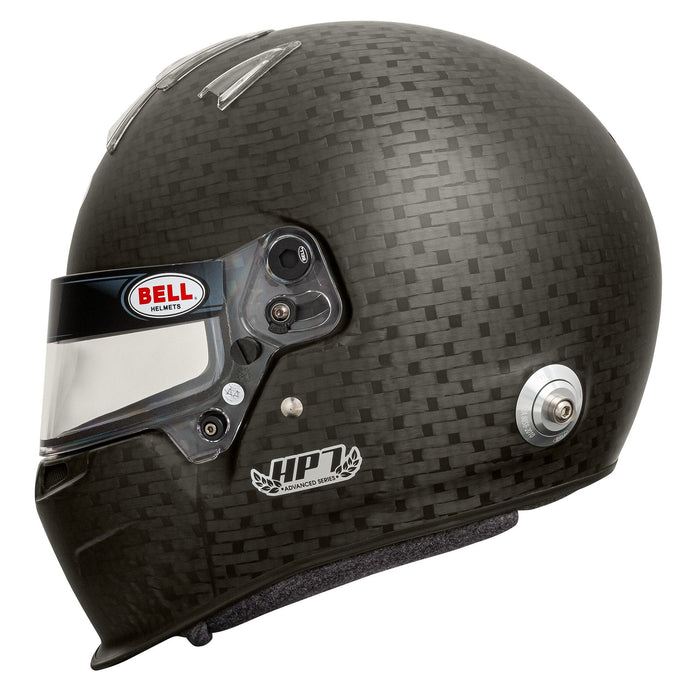 Bell HP7 Carbon Helmet With Duckbill Spoiler, FIA 8860-2018 - Left View - Fast Racer