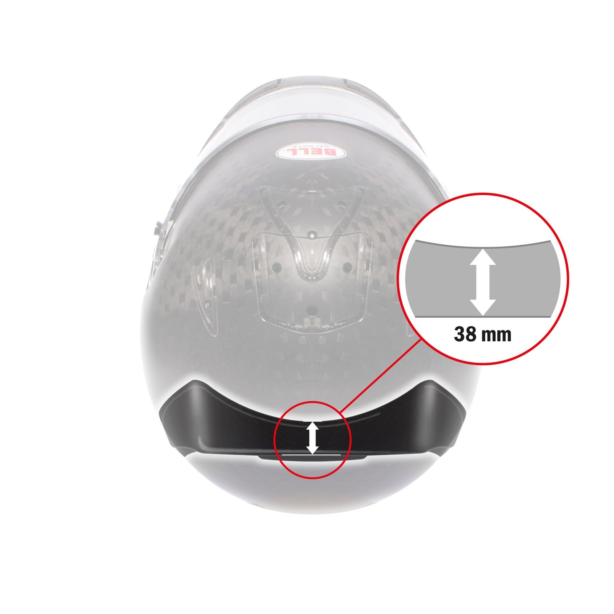 Bell Helmet V15 Heckspoiler Für HP7, KC7 & RS7 Von Merlin Motorsport