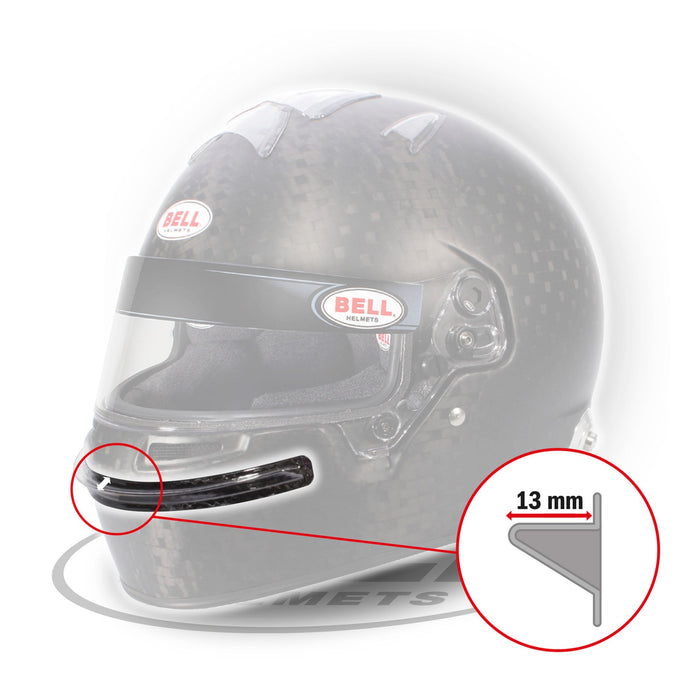 Bell Clear Chin Bar Gurney For Bell HP7 / HP77 / RS7 / KC7 Helmets - Large - Fast Racer