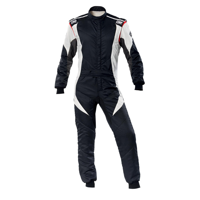 OMP FIRST EVO SUIT MY2020 Black White - Fast Racer