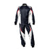OMP Tecnica Evo Race Suit MY2021 - Fire Suit - Auto Racing Suit - Black / White - Fast Racer