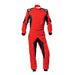 OMP Tecnica Hybrid Racing Suit - Black/Red - Front - Fast Racer
