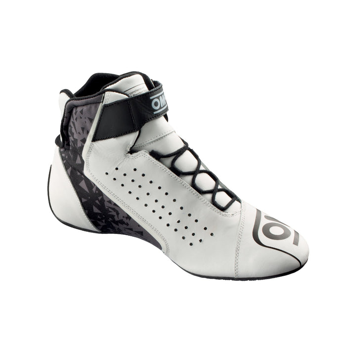 OMP ONE EVO X Professional Racing Shoes MY2021 - Internal - White / Black - Fast Racer