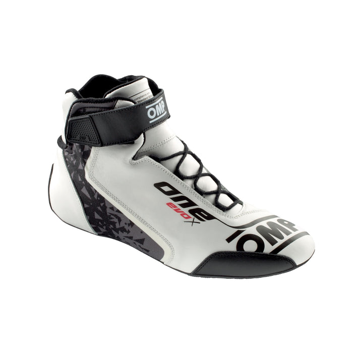 OMP ONE EVO X Professional Racing Shoes MY2021 - Right - White / Black - Fast Racer