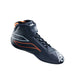 OMP ONE-S Auto Racing Boots Shoes , Navy Blue / Fluo Orange - Fast Racer 2