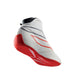 OMP ONE-S Auto Racing Boots Shoes , White/Red - Fast Racer 3