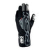 OMP KS-4 Go-Kart Racing Gloves MY2023 - Black / White - Front - Fast Racer