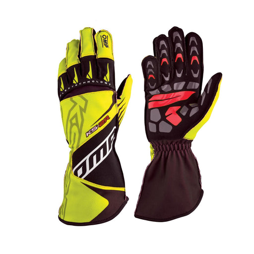 OMP KS - 2R Go - Kart Racing Gloves - Youth / Kids Sizes - Fast Racer