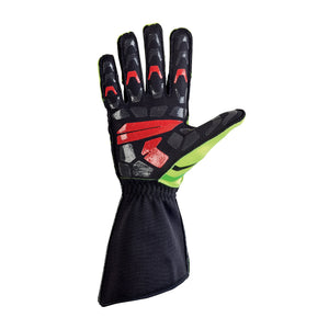 OMP KS-2R Kart-Handschuhe MY2022 – Rot/schwarz, Größe L, Robust, Atmungsaktiv, Für Rennsport