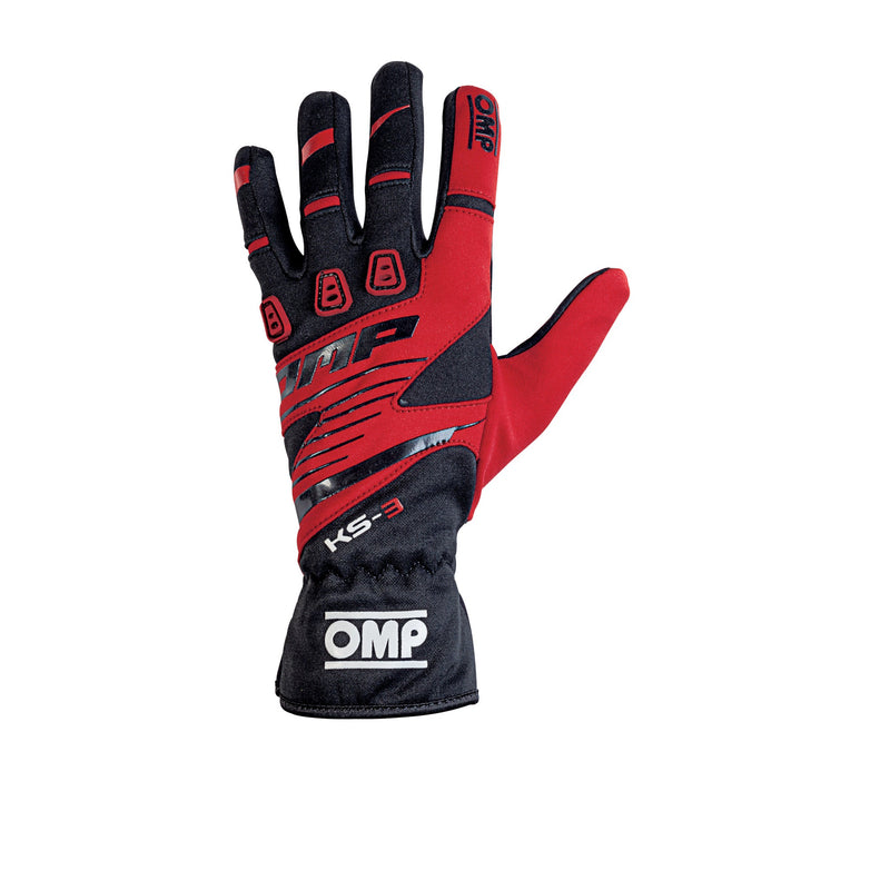 OMP KS-3 Gloves Black/Red
