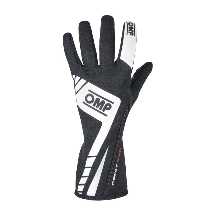 OMP | FIRST EVO Racing Gloves - Black Front - FAST RACER