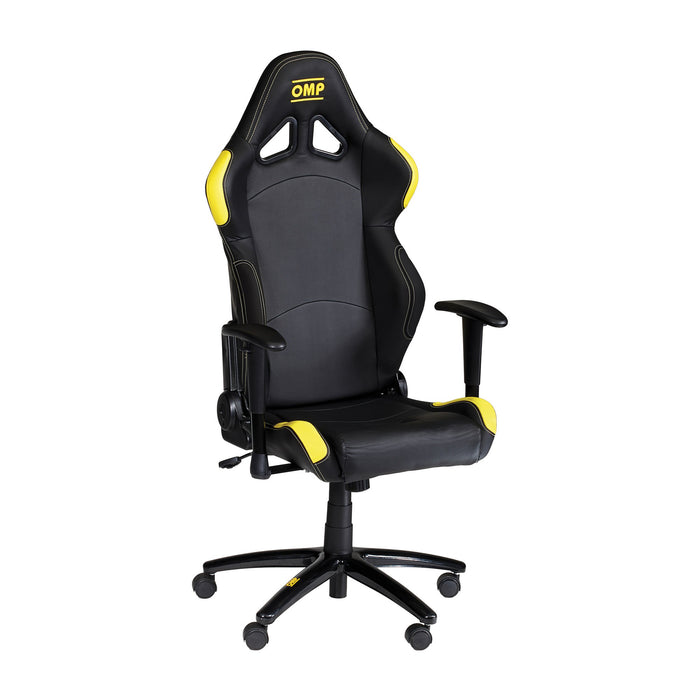 OMP | Racing Style Wheeled Office Chair HA/777E - Black/Yellow