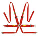 OMP Tecnica 3+2 Saloon 6 Point Harness, Red, Fast Racer