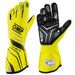 OMP ONE-S Racing Gloves MY2020, Fluo Yellow/Black - FAST RACER