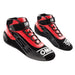 OMP KS-3 Karting Shoes MY2021, Kart Boots - Black/ Red - Fast Racer