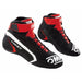 OMP First Racing Shoes, First Race Shoes, First Race Boots  - Pair - Black / Red - Fast Racer