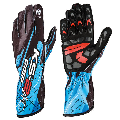 OMP KS - 2 ART Kart Racing Gloves - Youth / Kids Sizes - Fast Racer