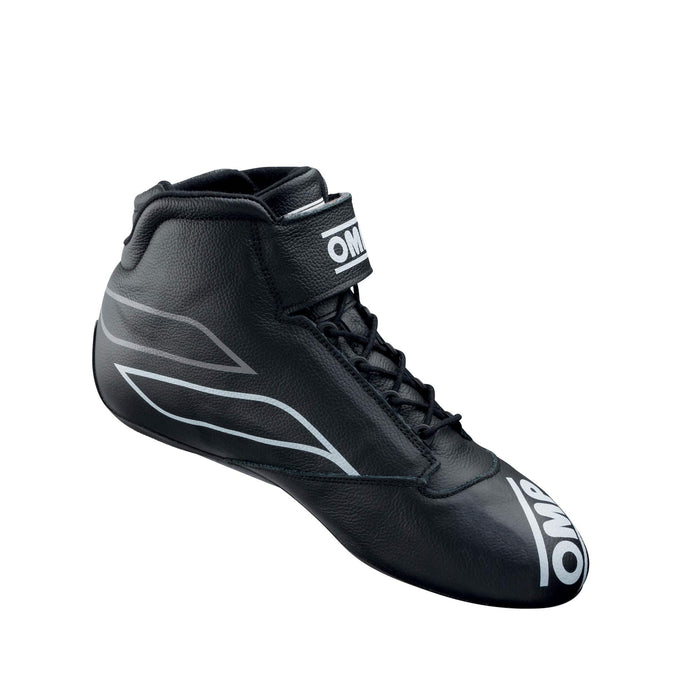 OMP ONE-S Auto Racing Boots Shoes , Black / White - Fast Racer 2