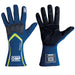 OMP TECNICA-S Racing Gloves - Blue/Yellow - Pair - Fast Racer