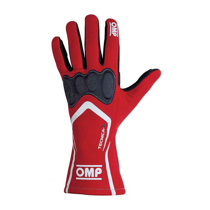 OMP TECNICA-S Racing Gloves - Red - Fast Racer