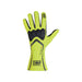 OMP TECNICA-S Racing Gloves - Yellow - Fast Racer